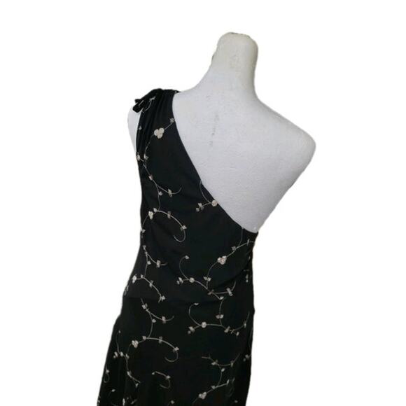 Kimchi Blue Solstice Asymmetric Mini Dress Women's Large Black One Shoulder - Picture 11 of 15